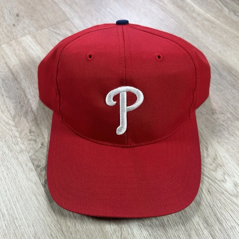 VTG Philadelphia Phillies Snapback Hat MLB Baseball Twins Enterprise Red Cap